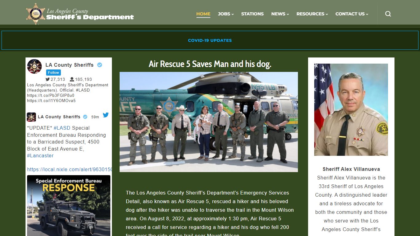 Los Angeles County Sheriff's Department | A Tradition of Service